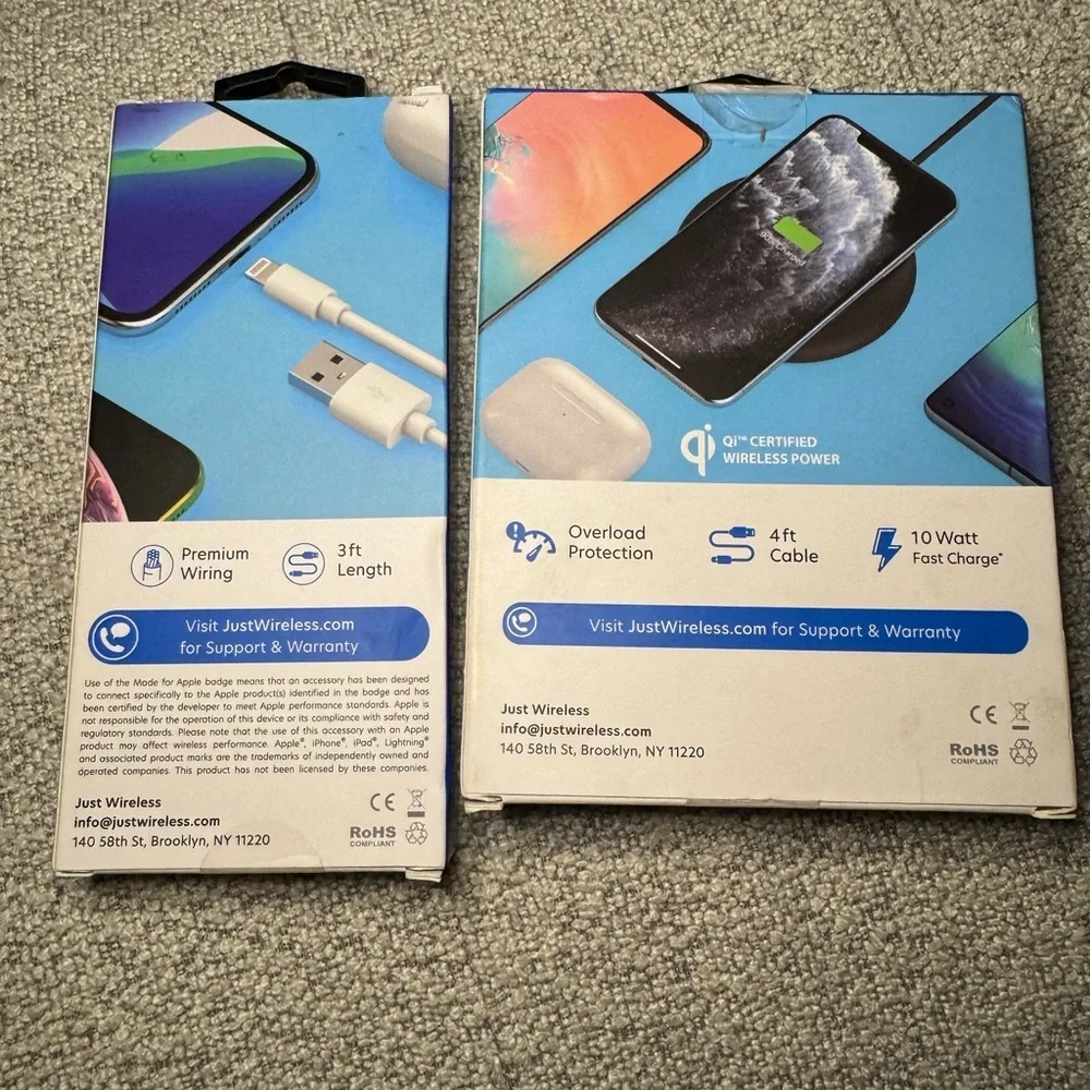 Lightening Cable and Wireless Charging Pad